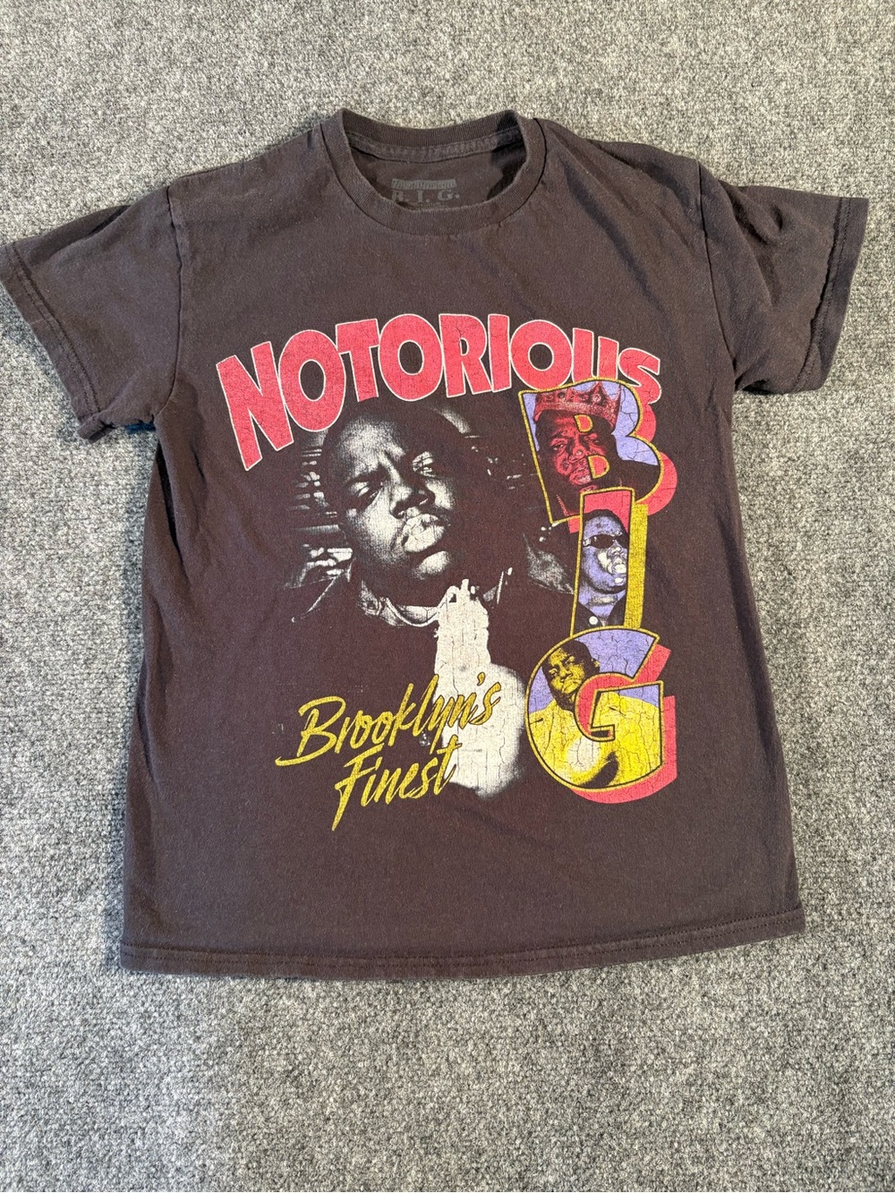 Notorious B.I.G. Biggie Smalls Black Brooklyn’s Finest Graphic T-Shirt
